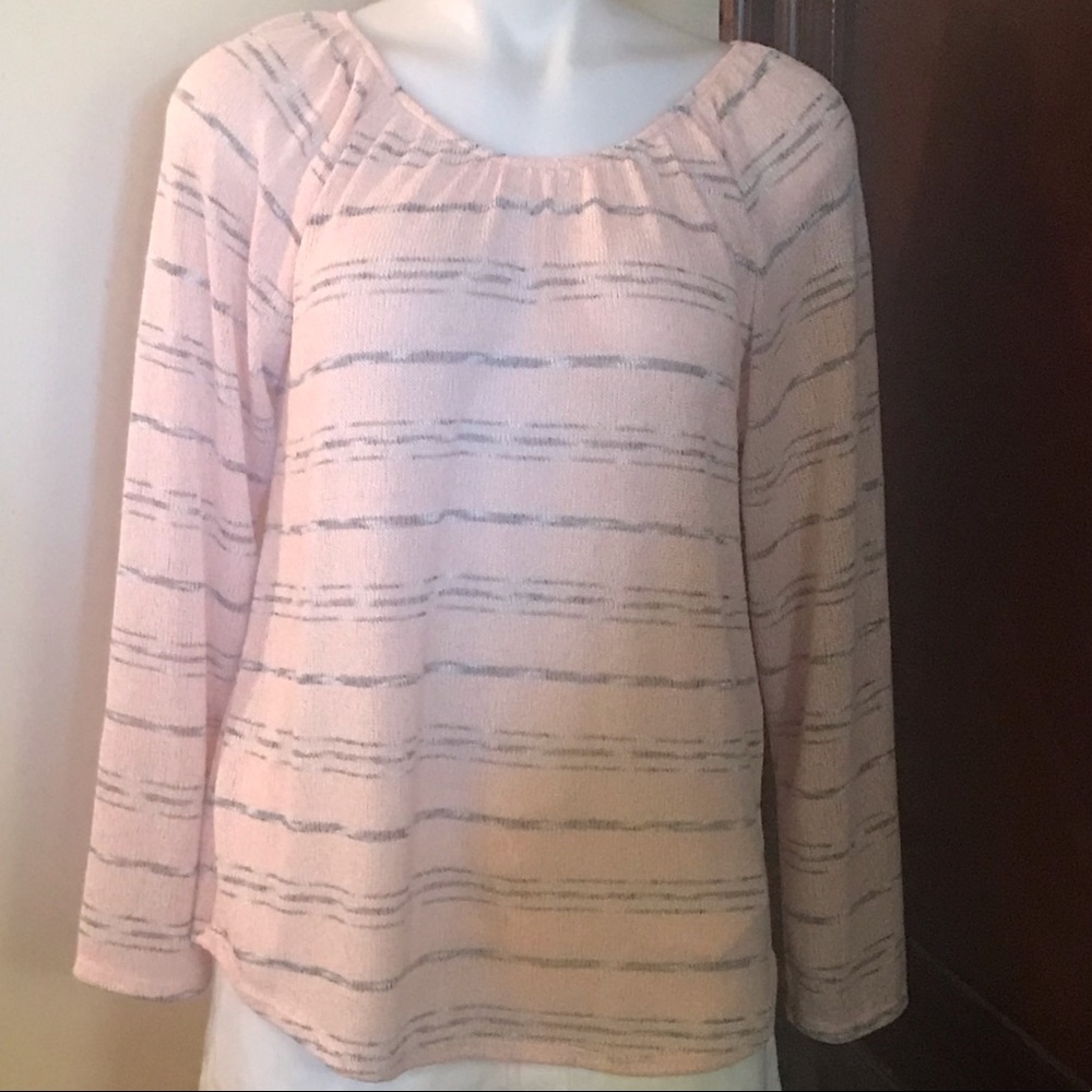 🆕 Cocolove Pink/Gray Long Sleeves Top-Med